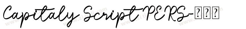 Capitaly Script PERS字体转换
